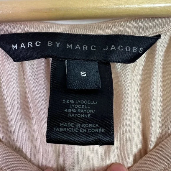 Marc By Marc Jacobs Tan Open Back Short Sleeve Top Women Size Small - Picture 3 of 4